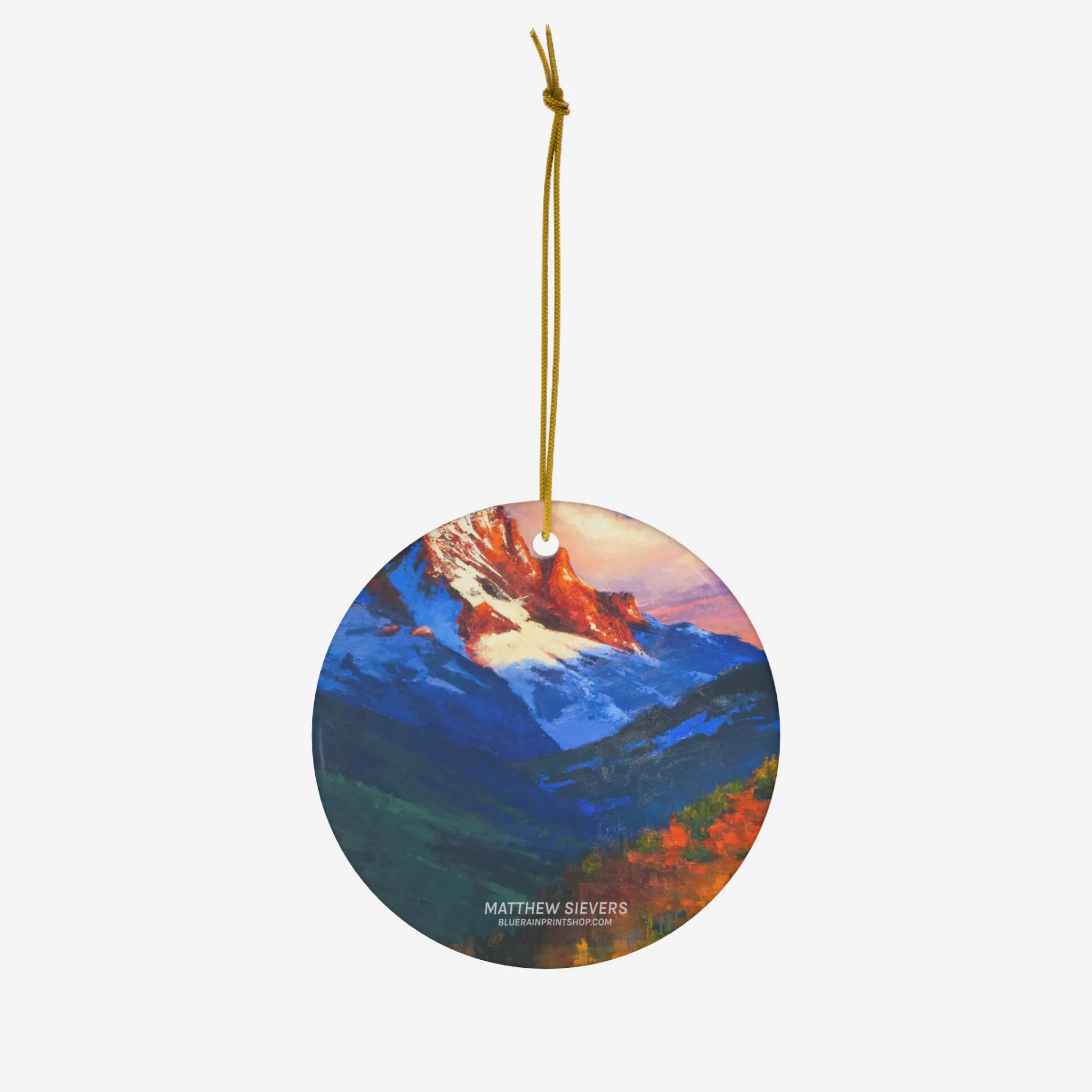 Mt. Sneffels Ceramic Ornament