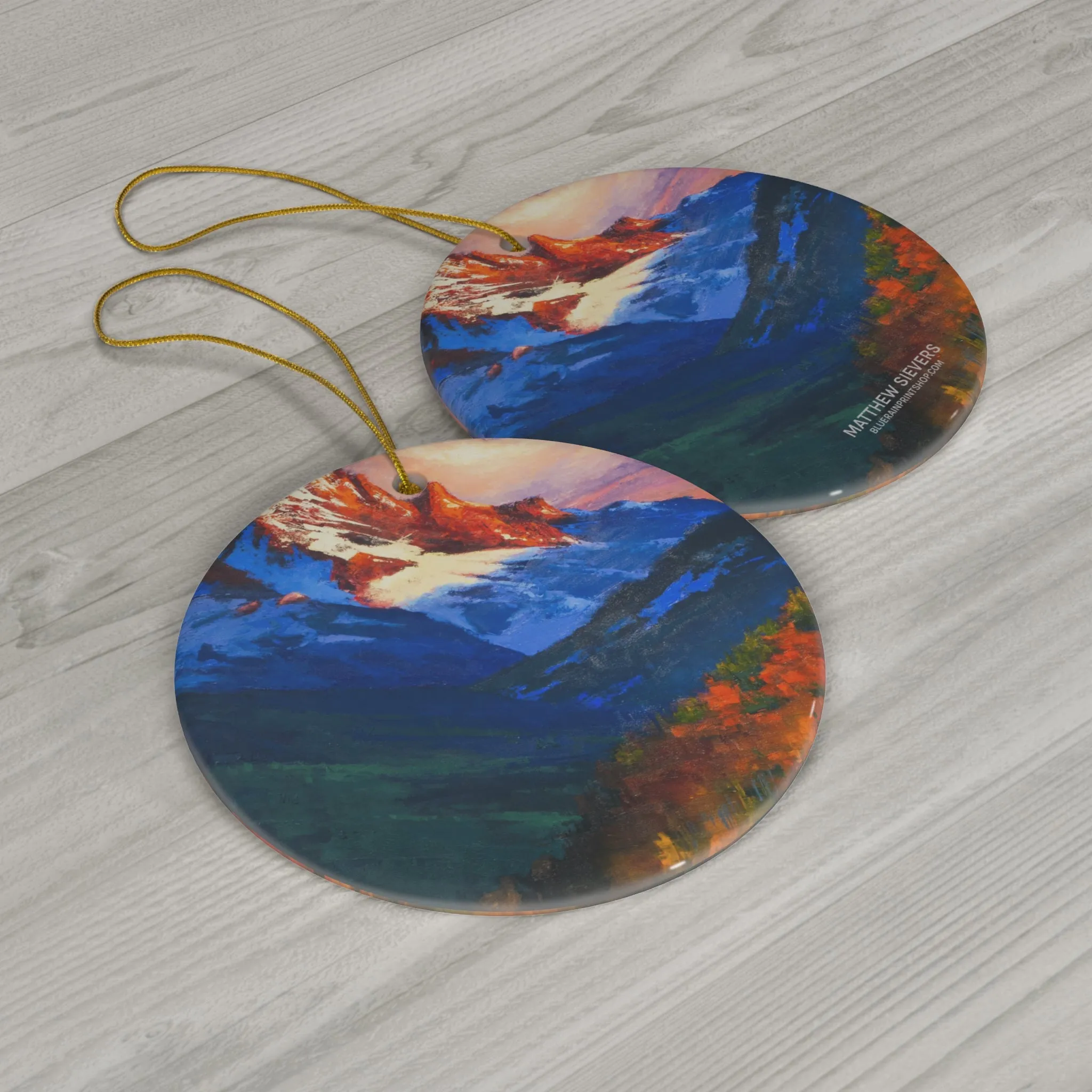 Mt. Sneffels Ceramic Ornament