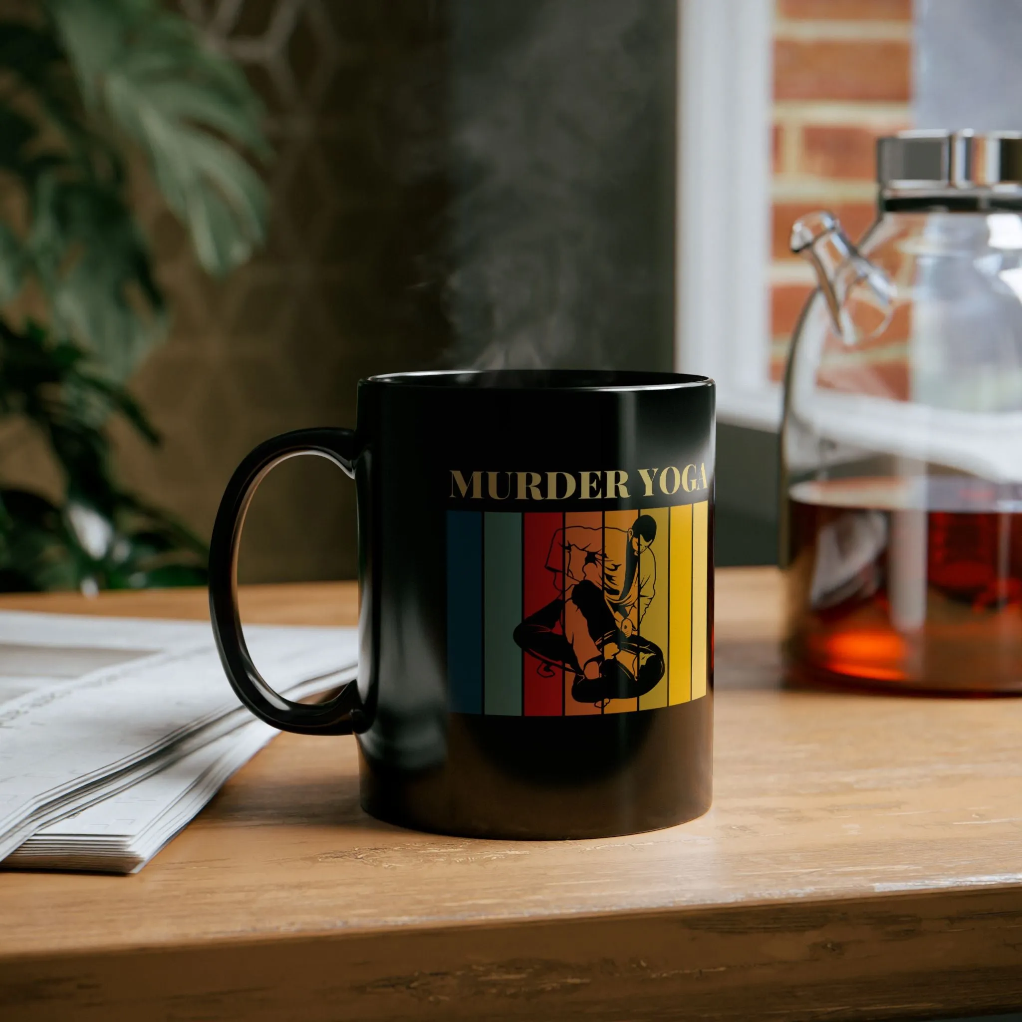 Murder Yoga Coffee Mug