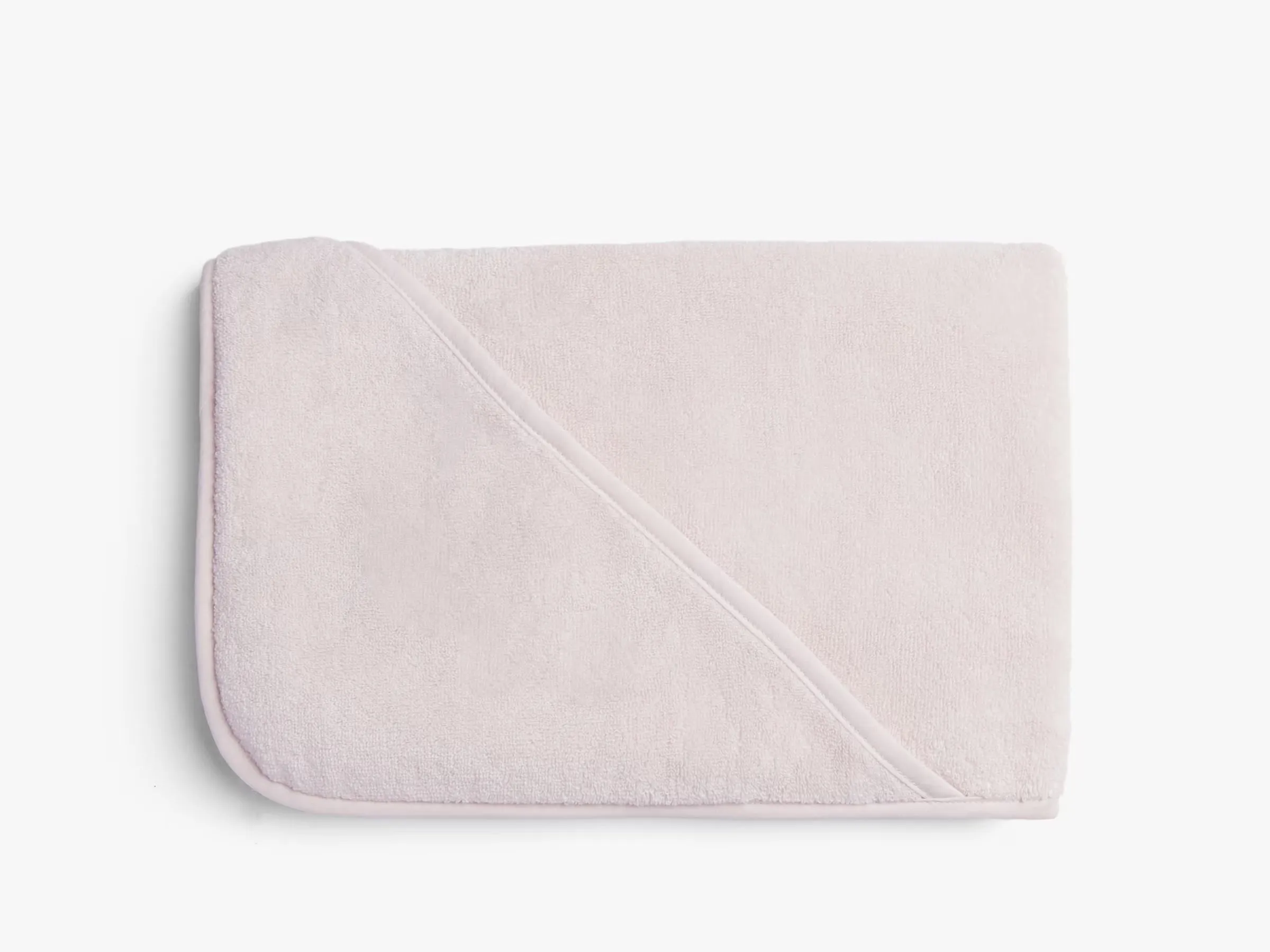 Organic Hooded Toddler Towel (Blush)