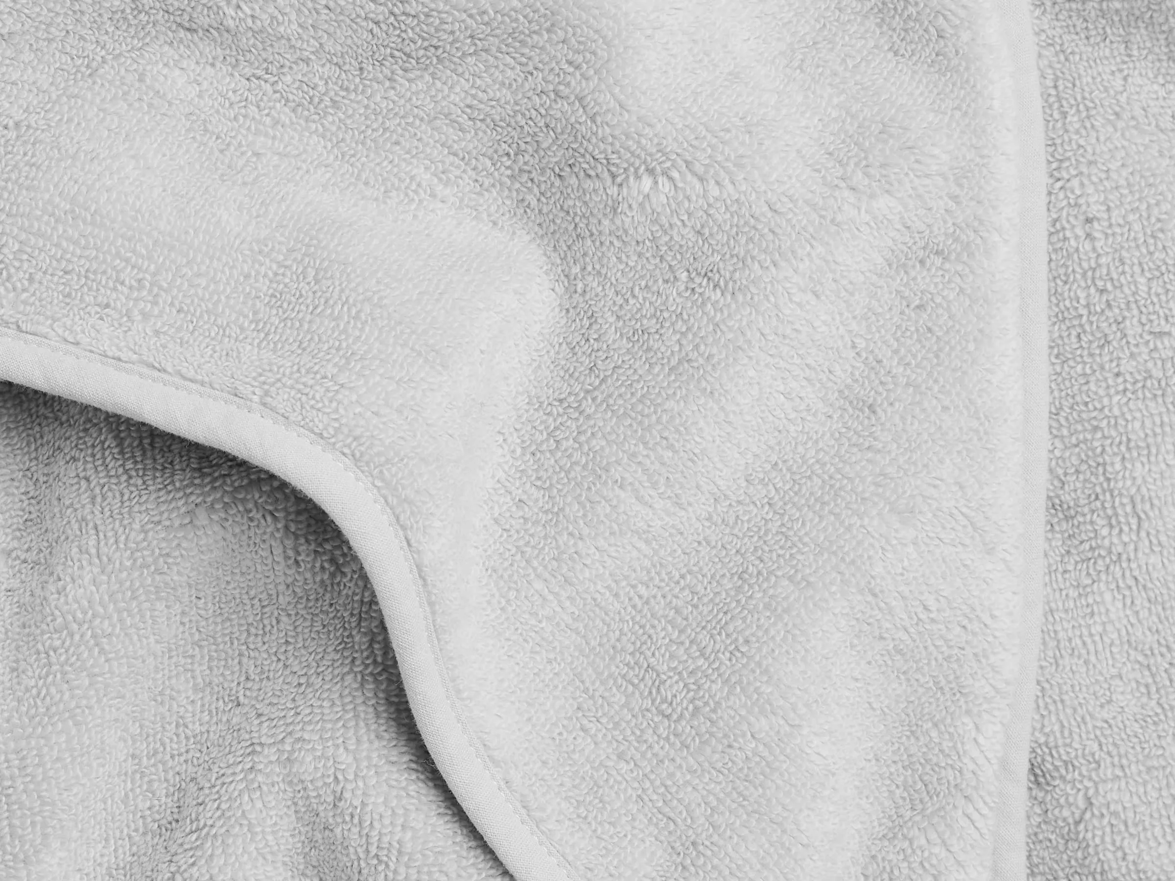 Organic Hooded Toddler Towel (Light Grey)