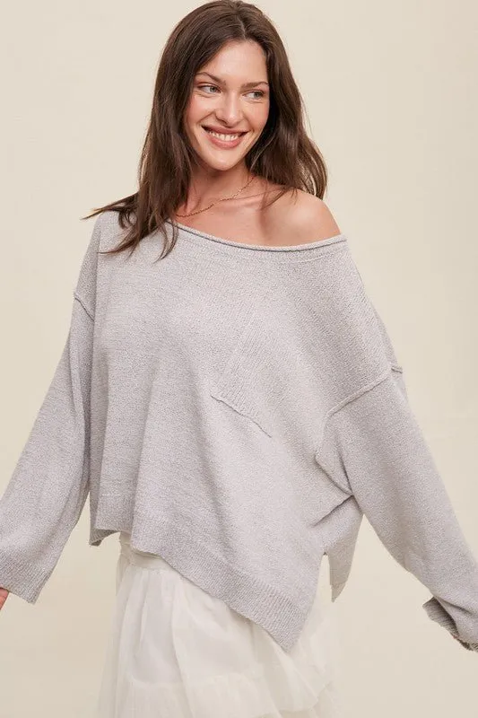 Oversized Crop Knit Sweater