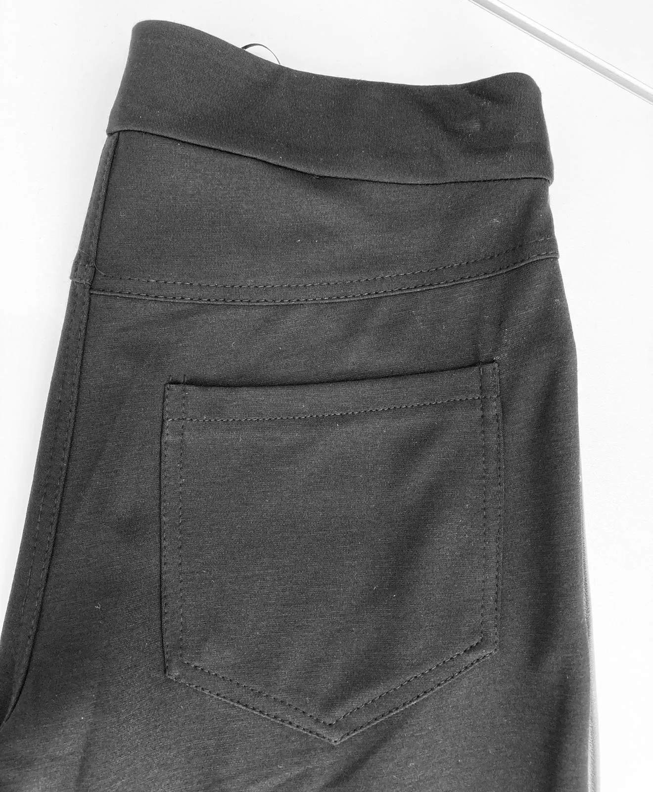 Pleather Front Trousers