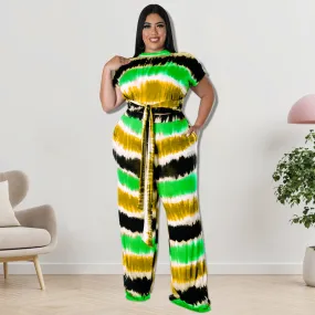 Plus Size Fall Women Clothing Straight Leg Trousers Pantsets
