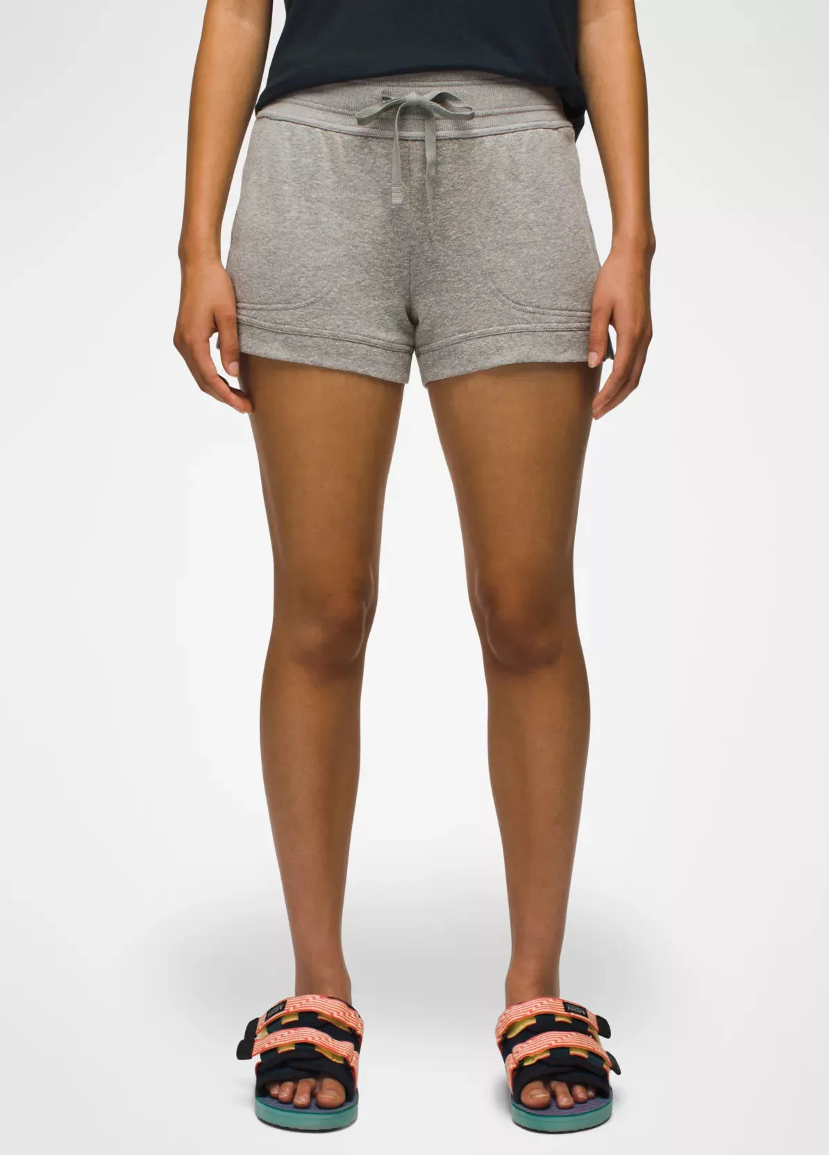 prAna W Cozy Up Short HEATHER GREY