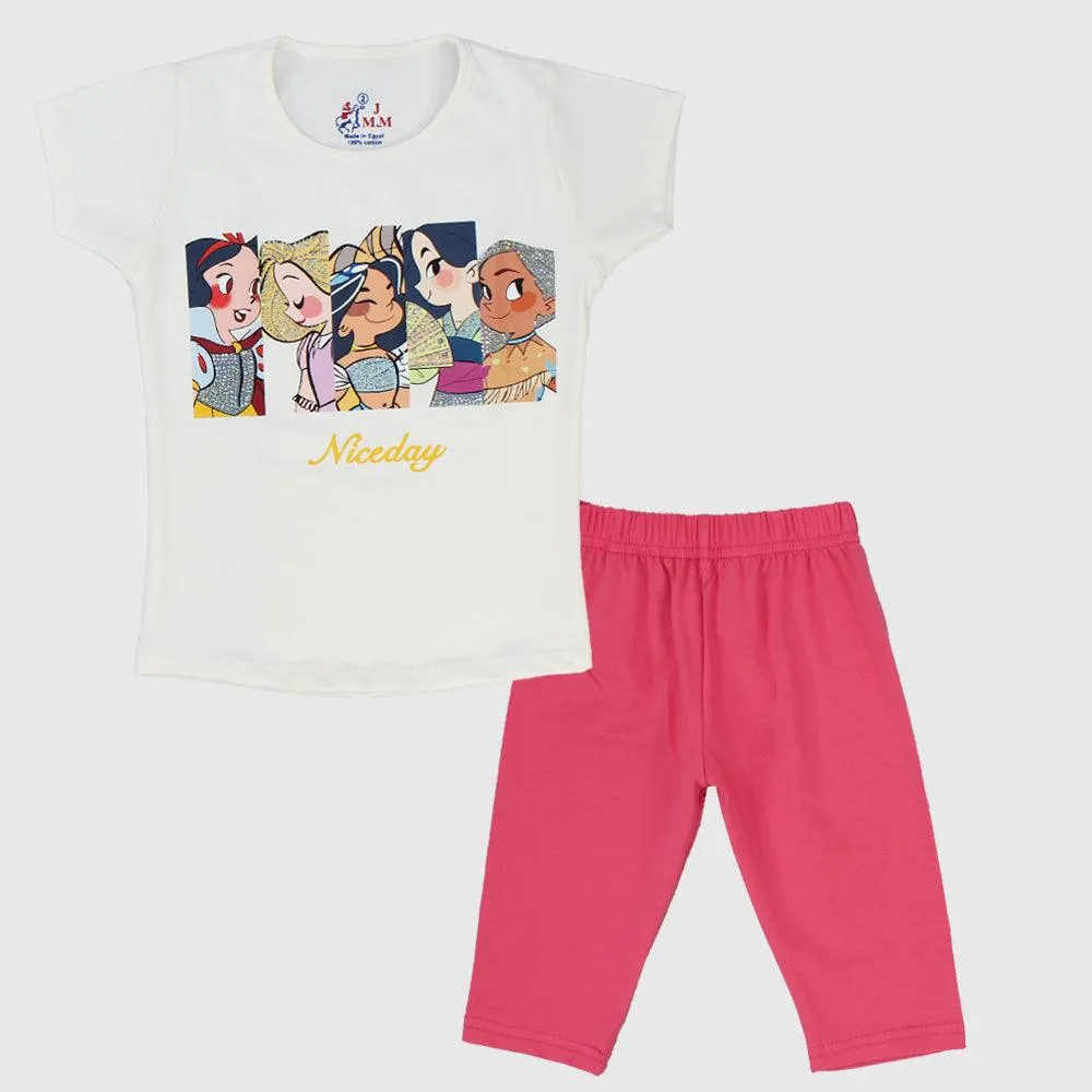Princesses Short-Sleeved Pajama
