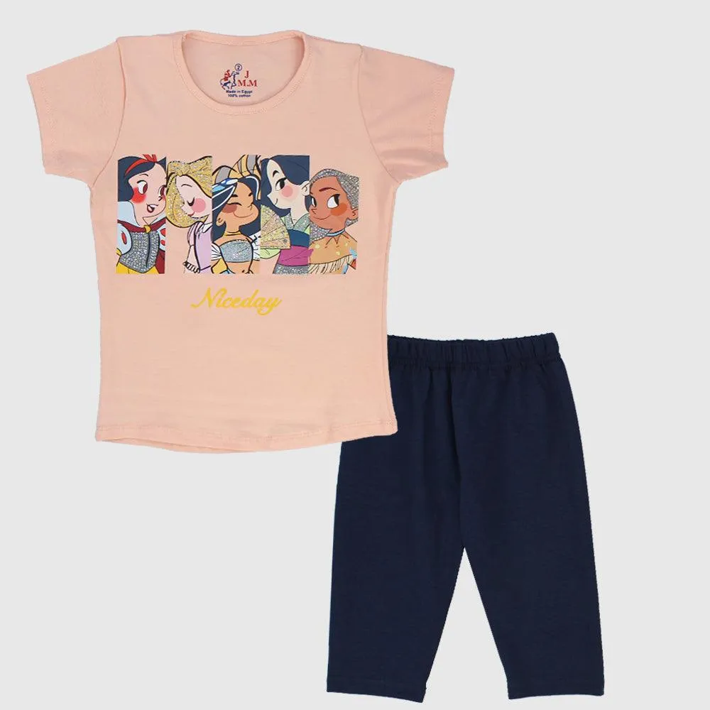 Princesses Short-Sleeved Pajama