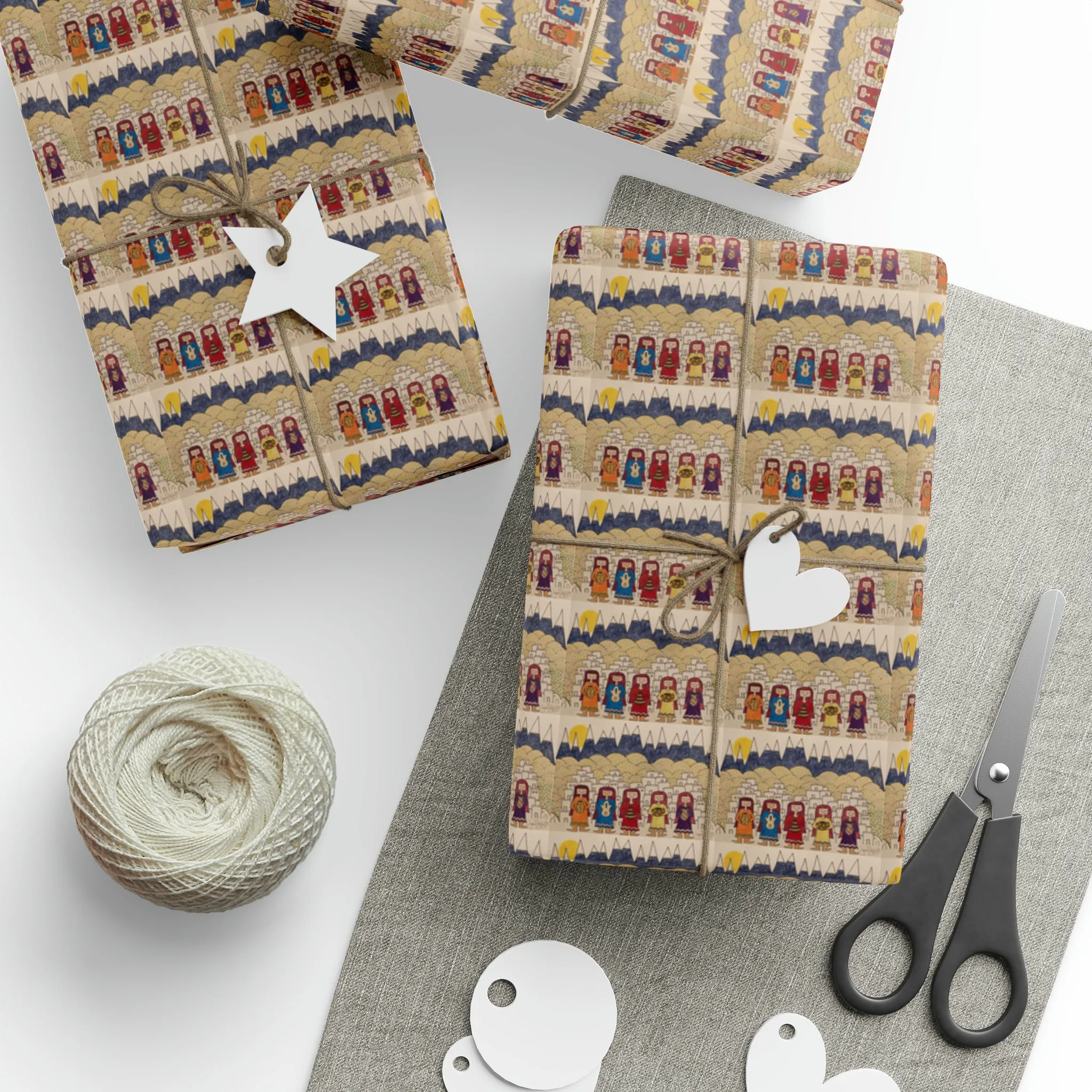 Pueblo Girls Wrapping Paper