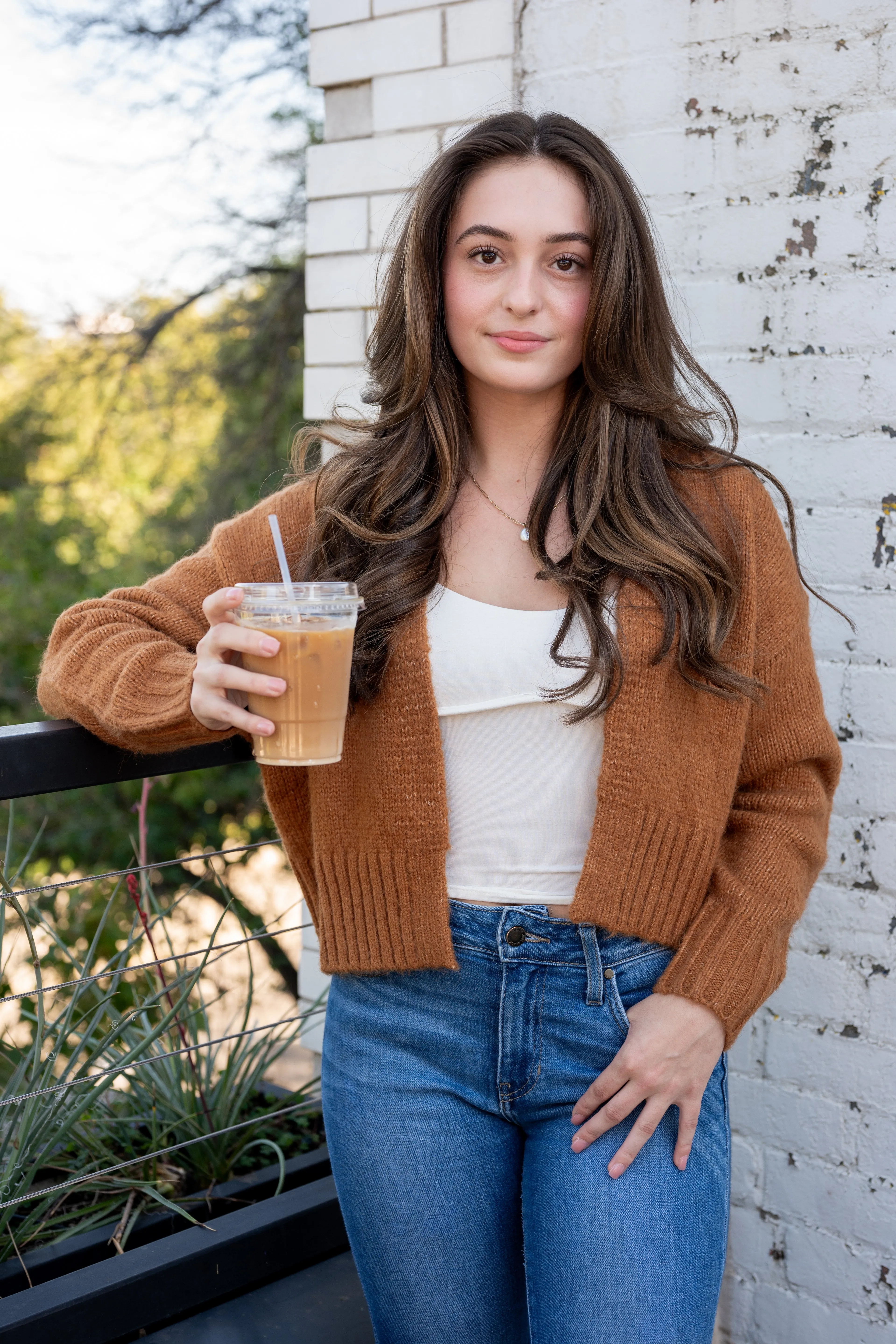 Rhia Cropped Open Cardigan