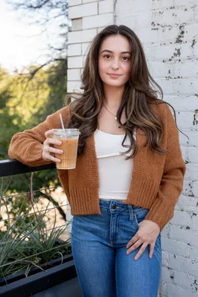 Rhia Cropped Open Cardigan