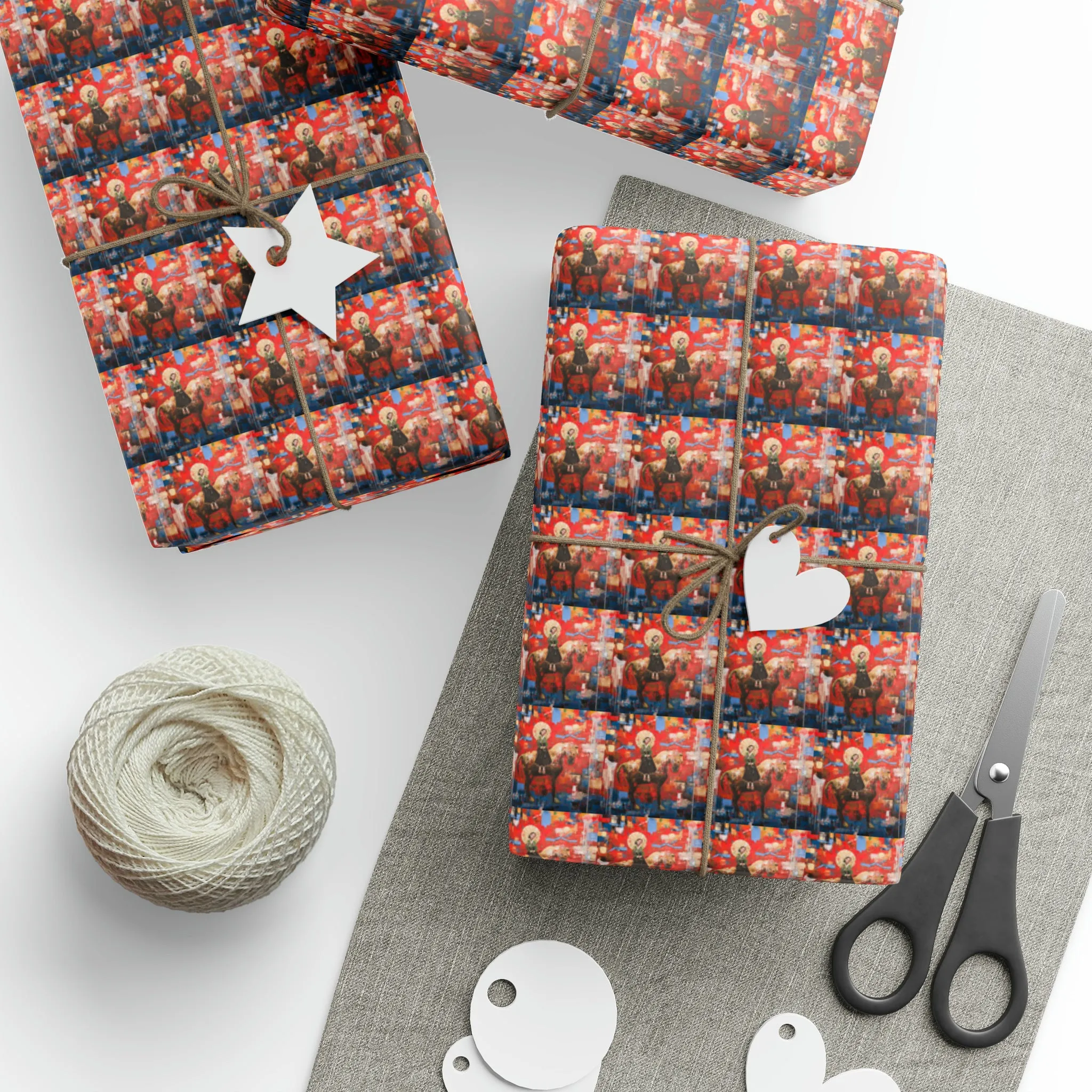 Ride in Sunset Wrapping Paper