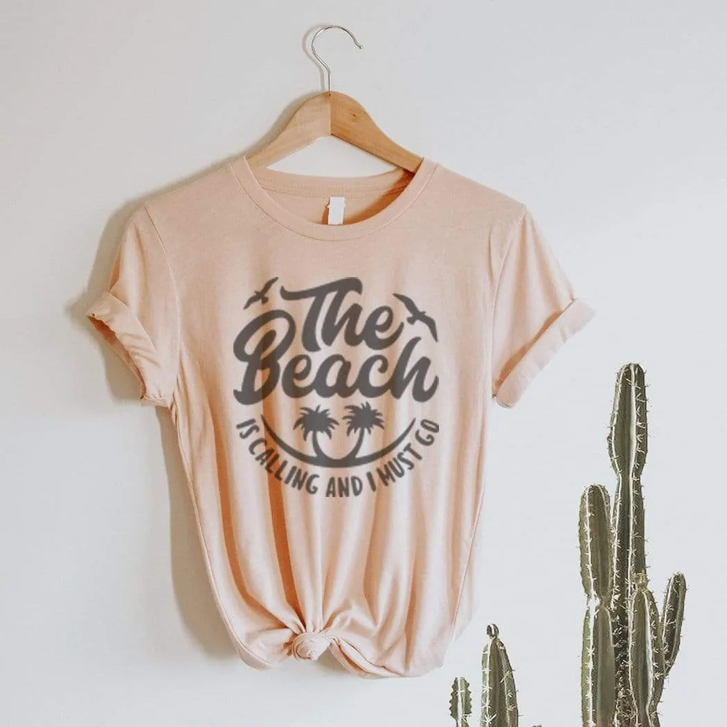 The Beach Is Calling Graphic T-Shirt - SU156