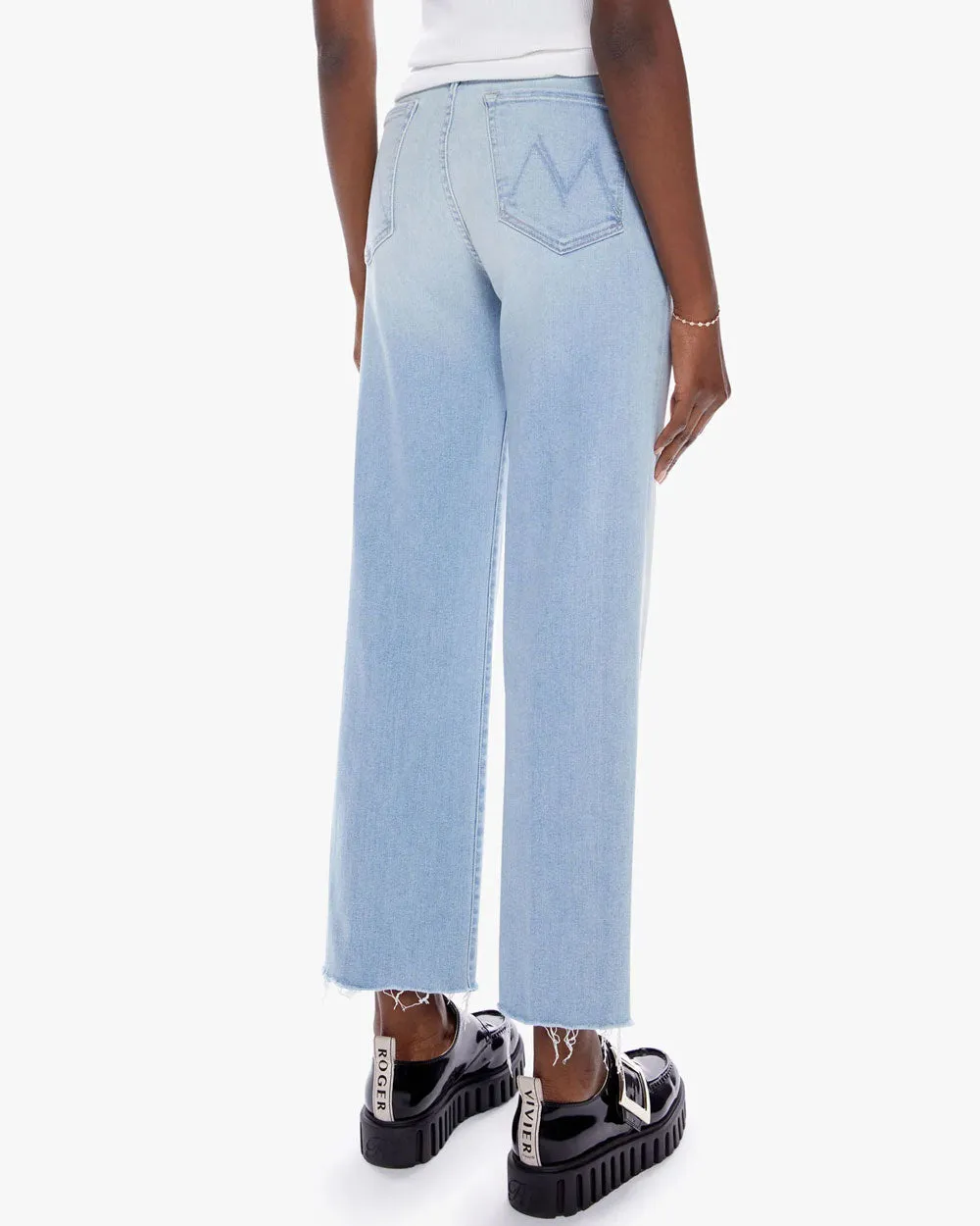 The Rambler Ankle Fray Jean in Chill Pill
