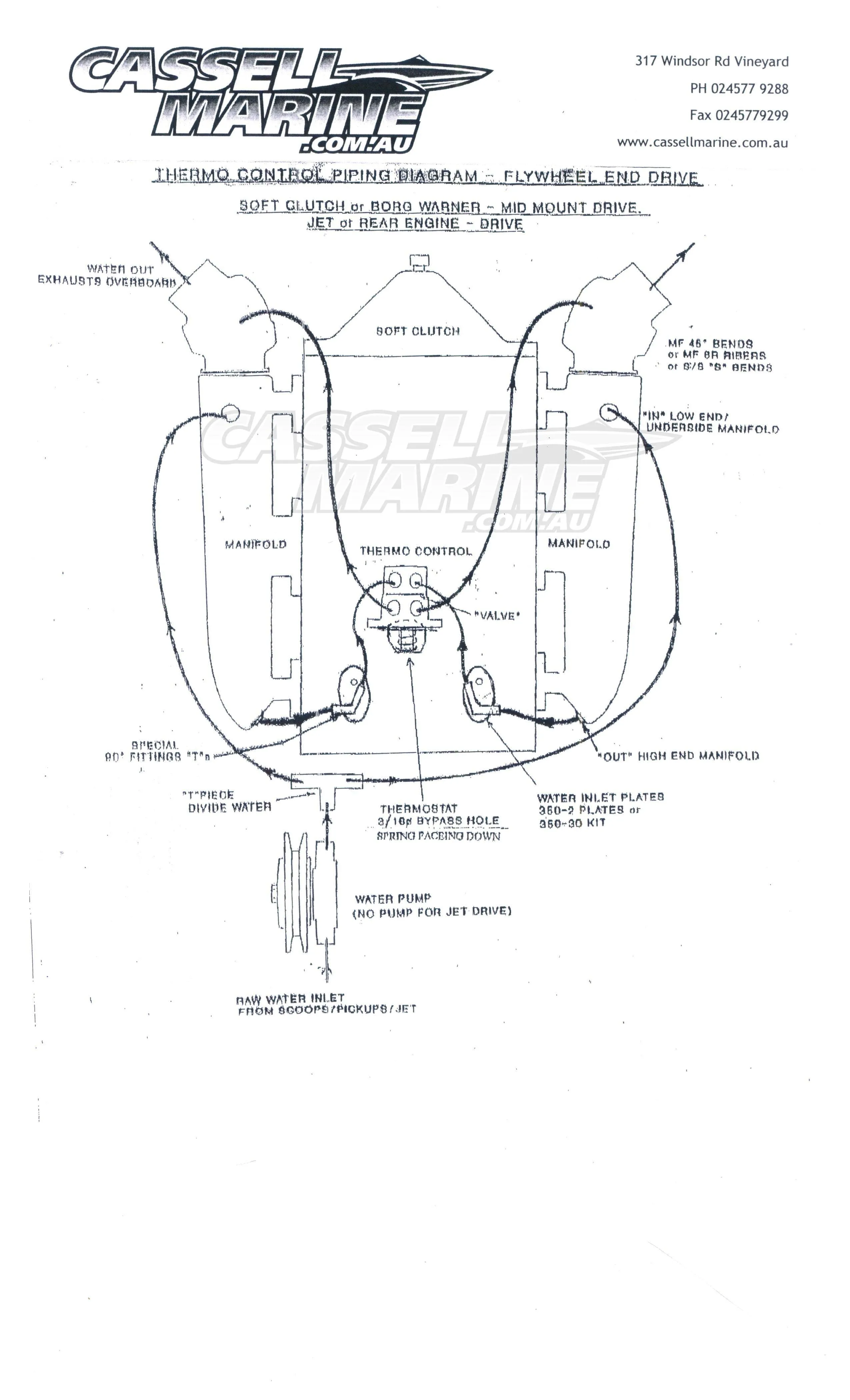 Thermo Control - Chev & Holden 308 Flywheel Driven