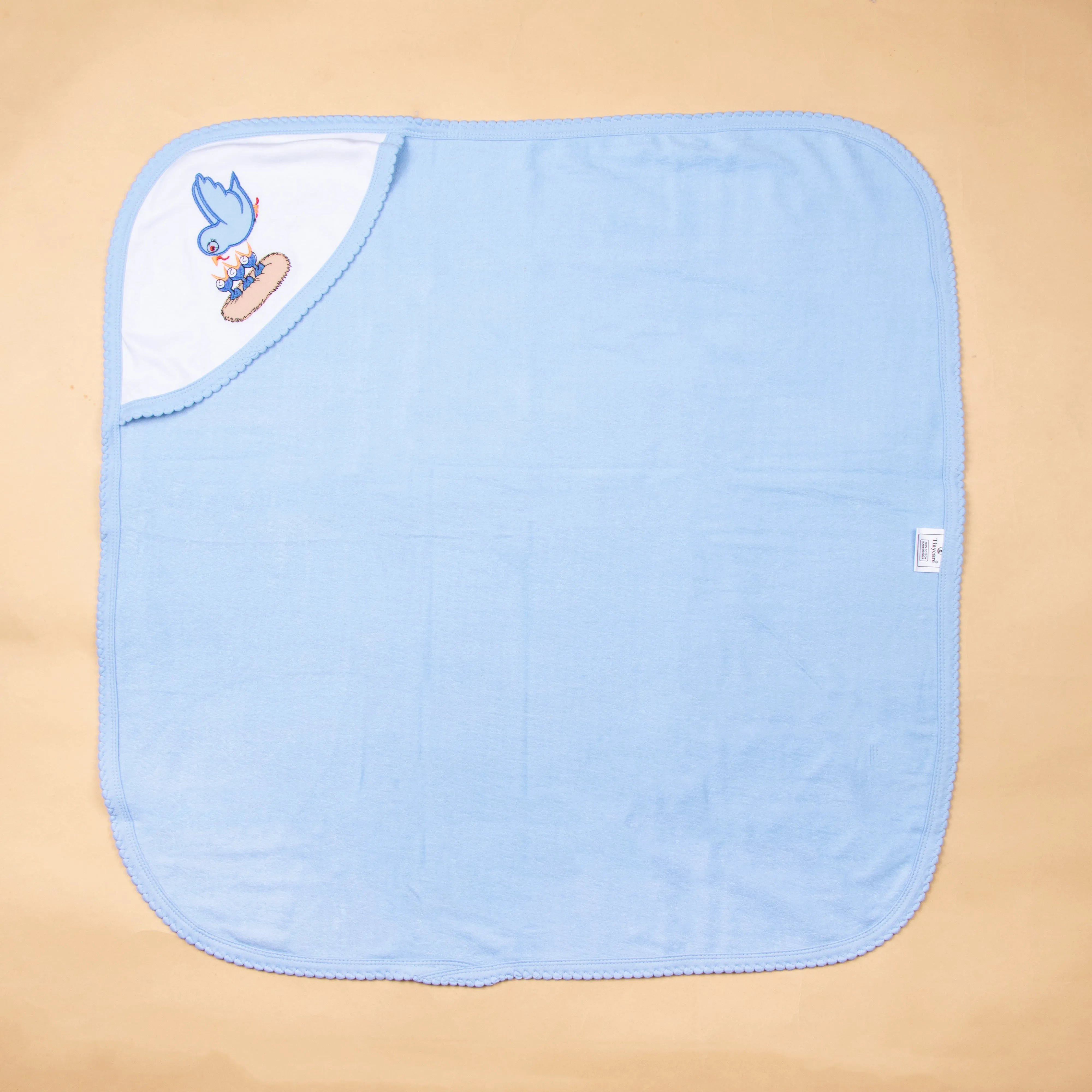 Tinycare Cozy Stripes Hooded Baby Towel