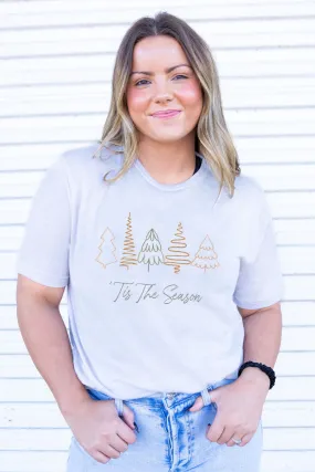 'Tis The Season Christmas Trees Adult Soft-Tek Blend T-Shirt
