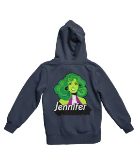 Top Notchy Barbie She Hulk Back Printed Hoodie