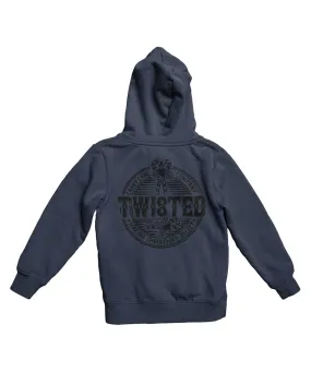 Twisted Candy Cane Mono-Colour Back Printed Christmas Hoodie