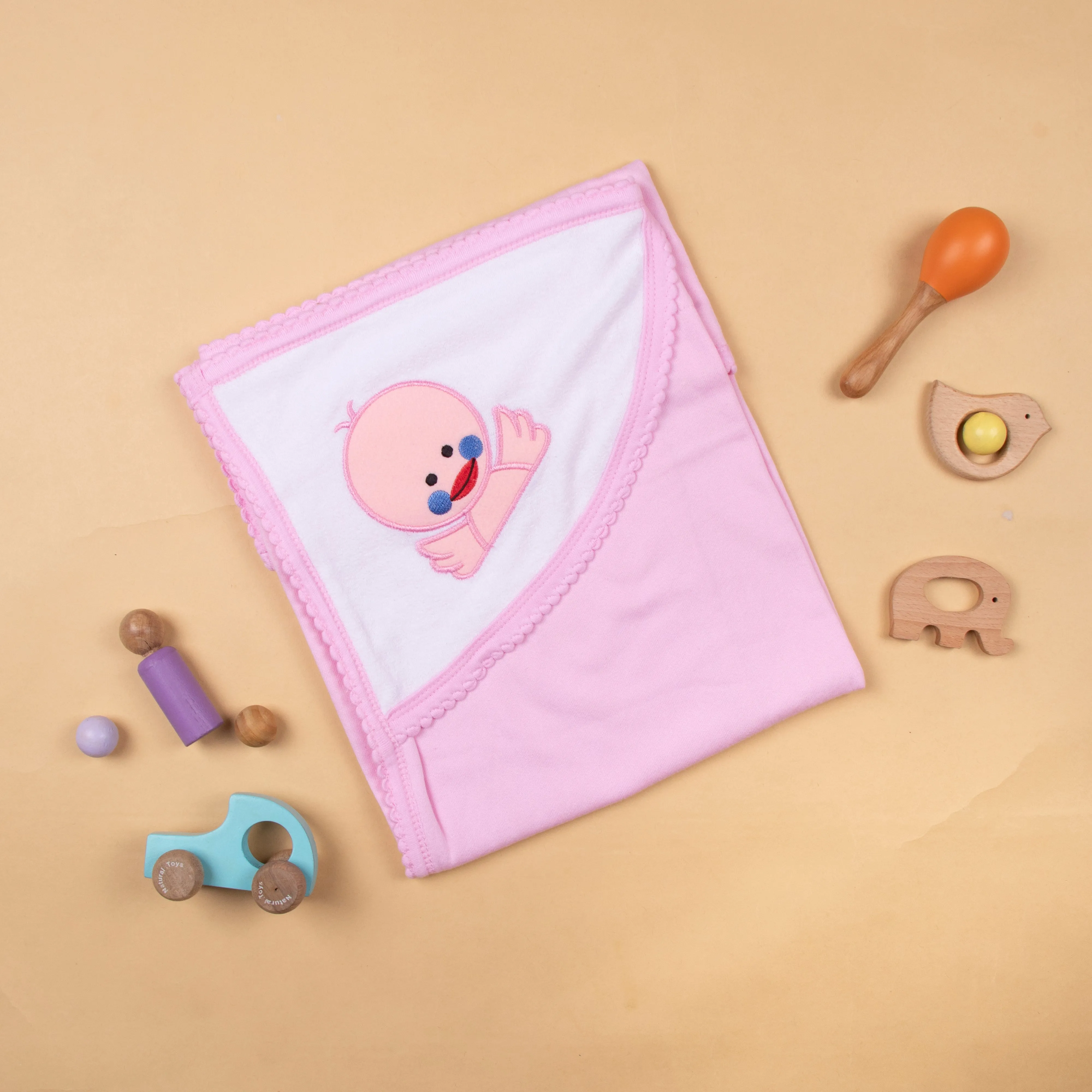 Warm & cozy terry hooded towel