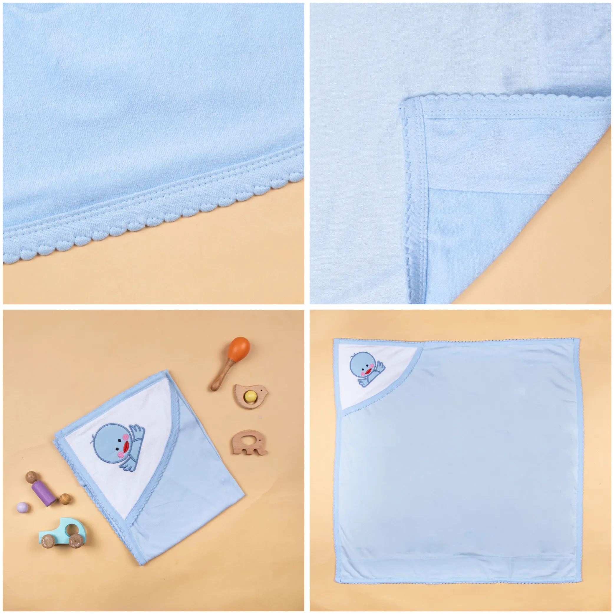 Warm & cozy terry hooded towel