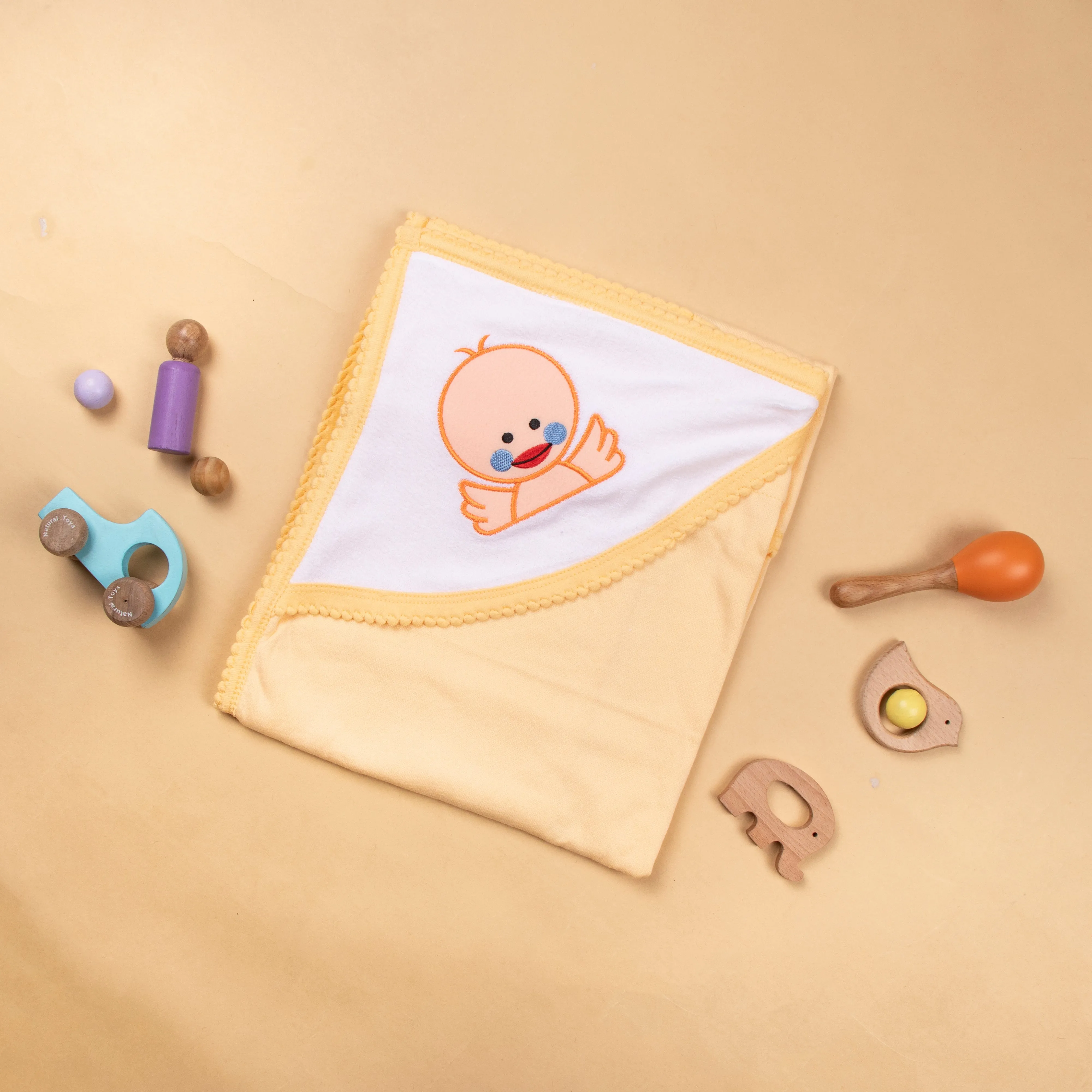 Warm & cozy terry hooded towel