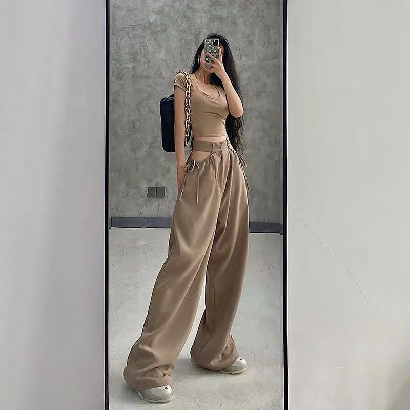Women's straight leg loose casual pants