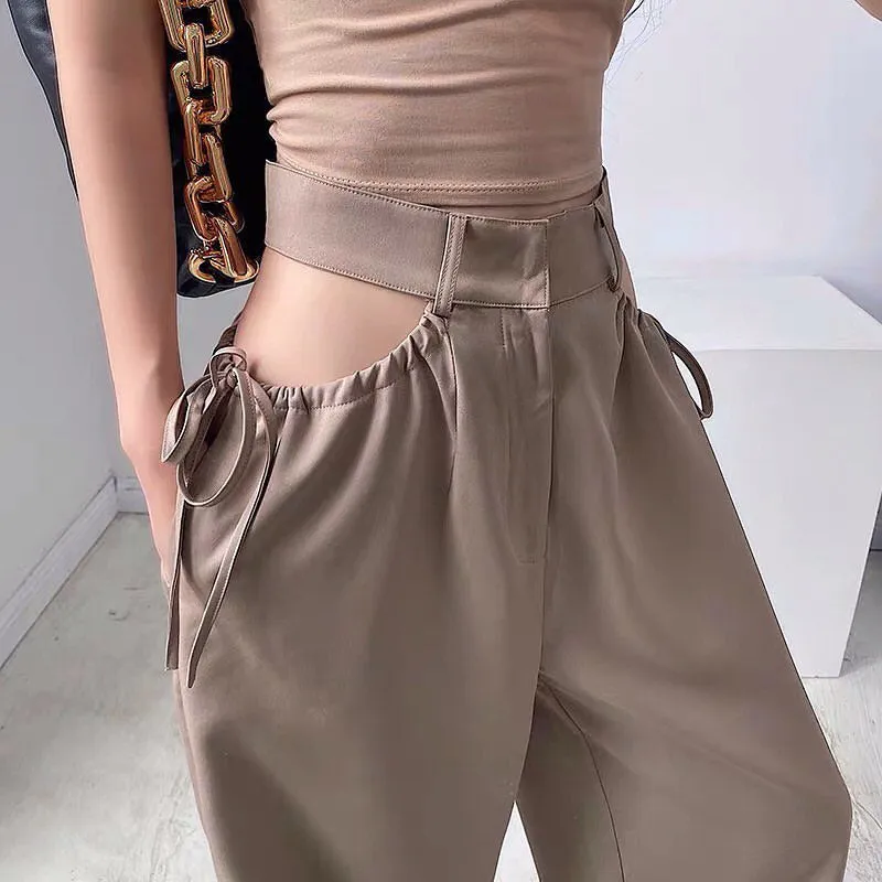 Women's straight leg loose casual pants