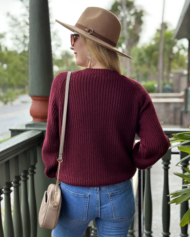Zeagoo Women's 2023 Fall Chunky Knit Cardigans Open Front Long Sleeve V Neck Button Loose Cardigan Sweaters